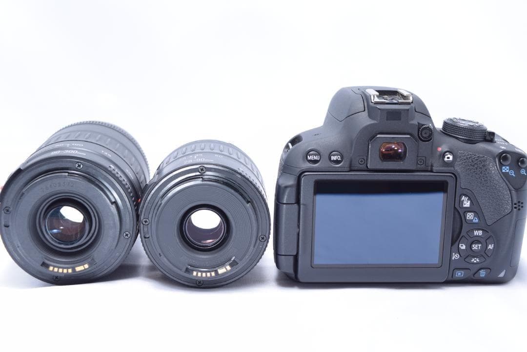 Canon Kiss X7i 　一眼レフカメラ　超望遠　Wレンズ　バック付き