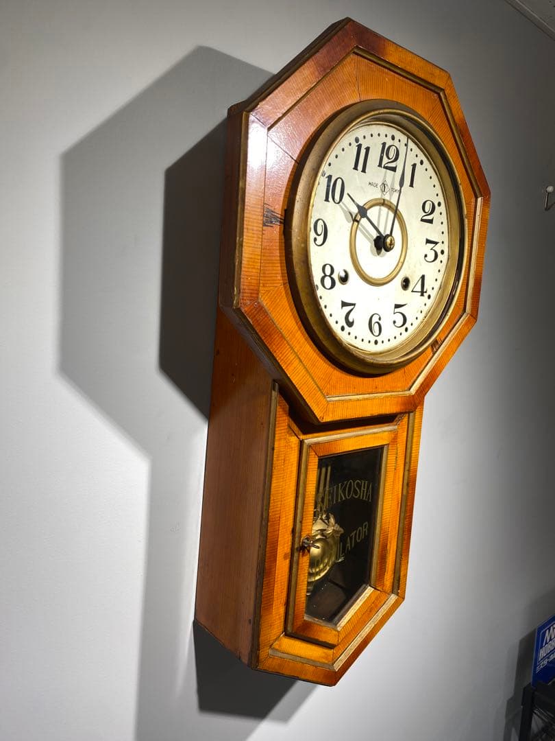 SEIKOSHA 精工舎　昭和レトロ　ゼンマイ時計　八角型