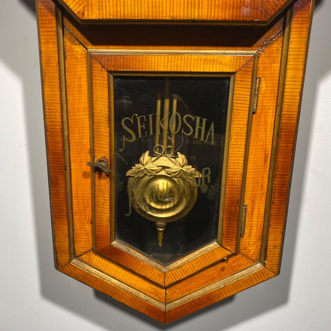 SEIKOSHA 精工舎　昭和レトロ　ゼンマイ時計　八角型