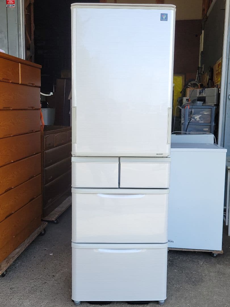 yoshi シャープ5ドア冷凍冷蔵庫 SJ-P411D 412L 18年製