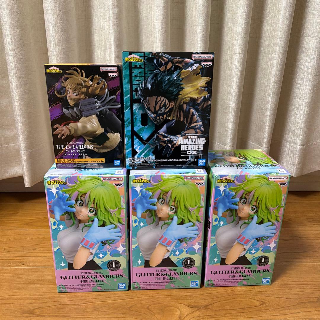 プライズフィギュア僕のヒーローアカデミア5点セット葉隠