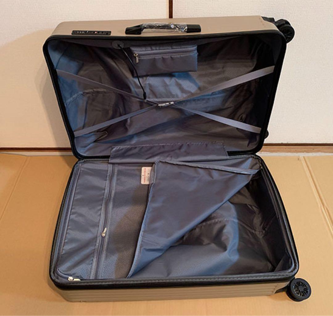 【新品】スーツケース、大型 Lサイズ 、日本企業企画 (色：シャンパンゴールド)