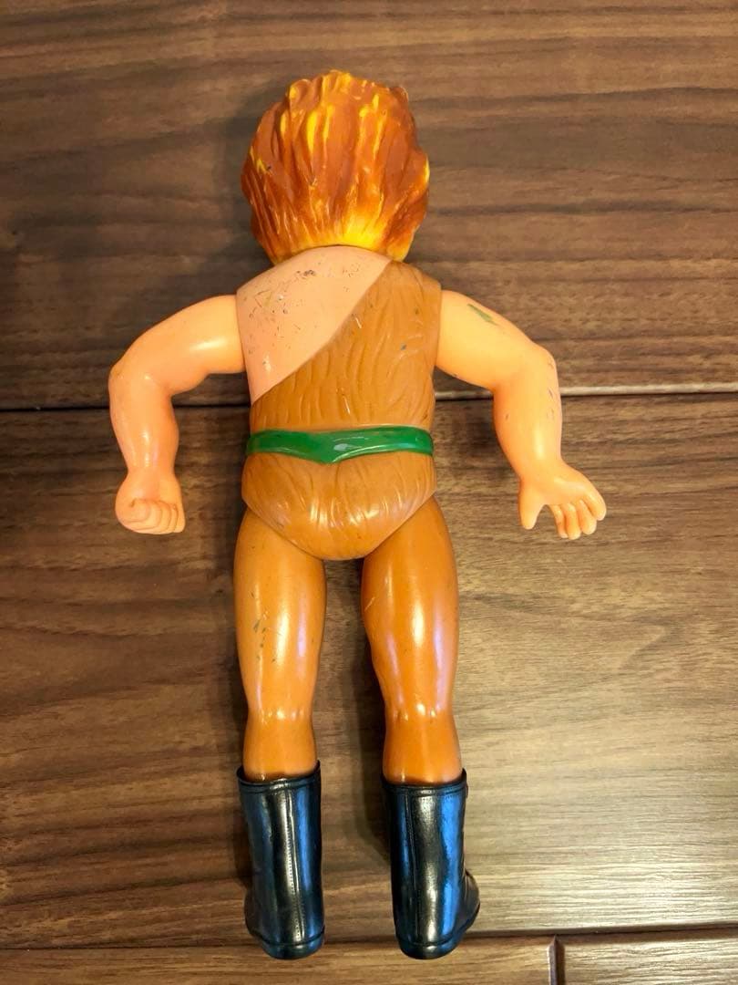 ザ・ライオンマン　ソフビ　タイガーマスク　当時物　中島製作所　昭和レトロ