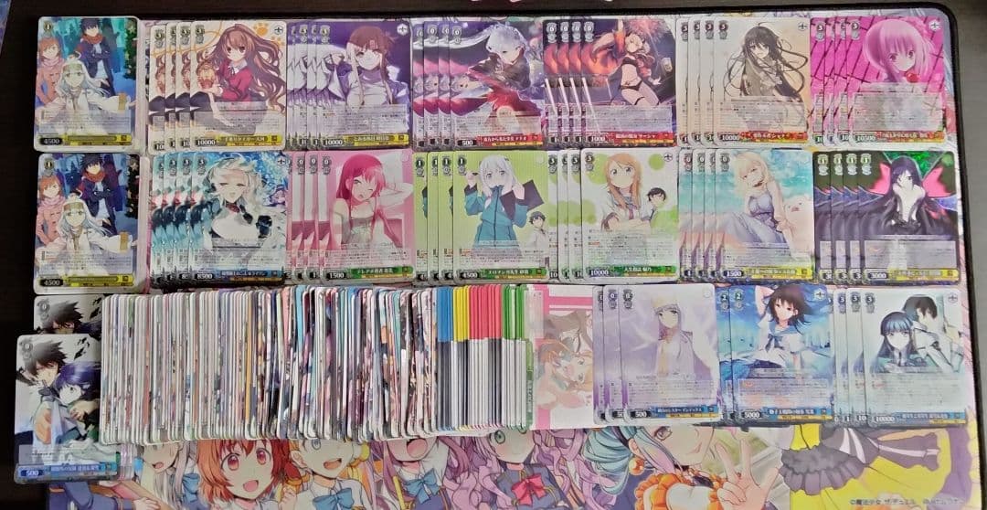 ヴァイスシュヴァルツ　電撃文庫　RR以下4コンセット　トライアルデッキ4個付き