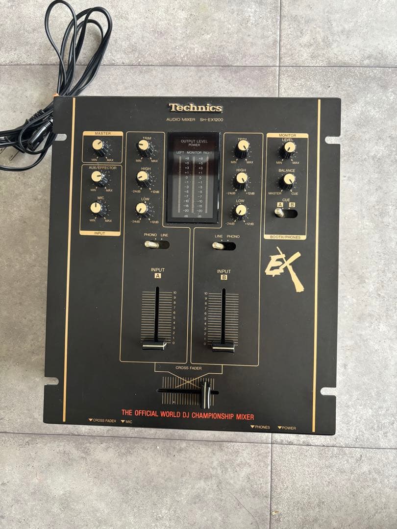 テクニクス　SH-EX1200 DJミキサー　RCAケーブル付き