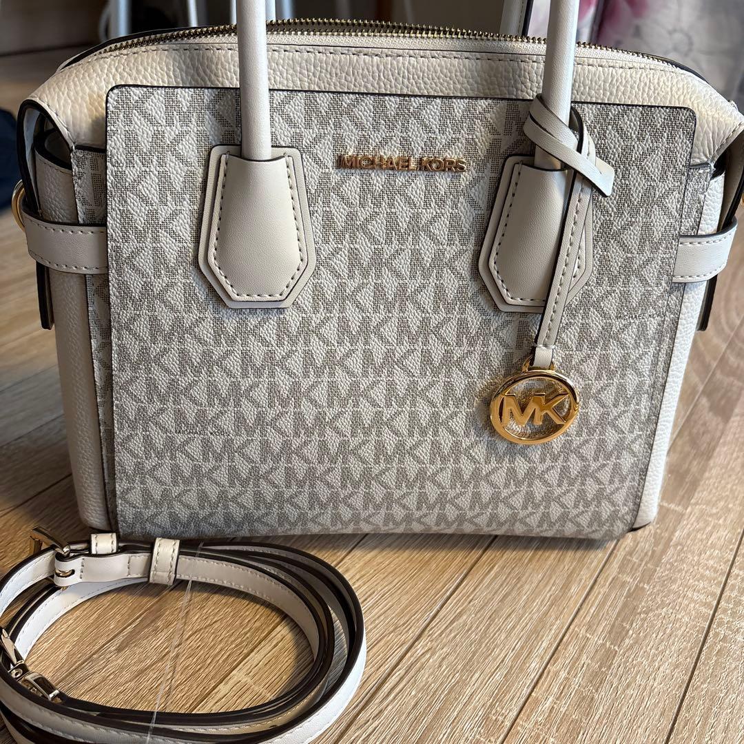 MICHAEL KORS ライトグレー ショルダーバッグ美品