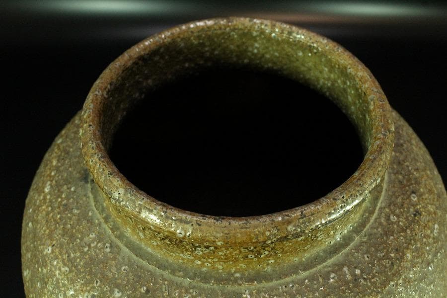 古い 信楽 茶壷 六古窯(K-XA846)