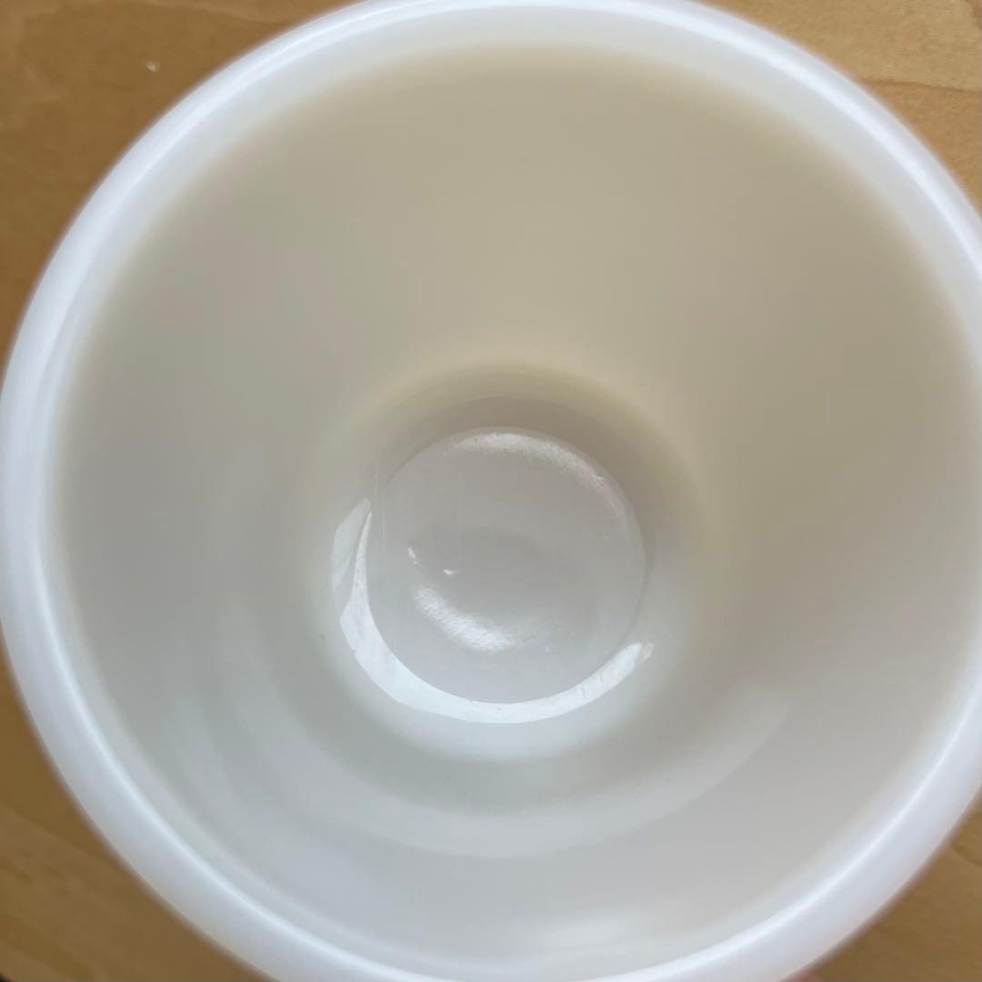 FireKingファイヤーキング Dハンドルマグ 1950年代前半 ミルクガラス