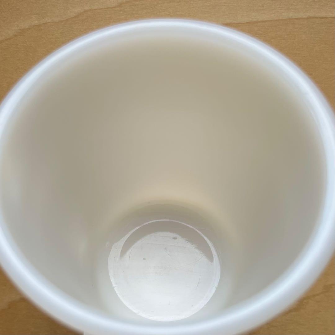 FireKingファイヤーキング Dハンドルマグ 1950年代前半 ミルクガラス