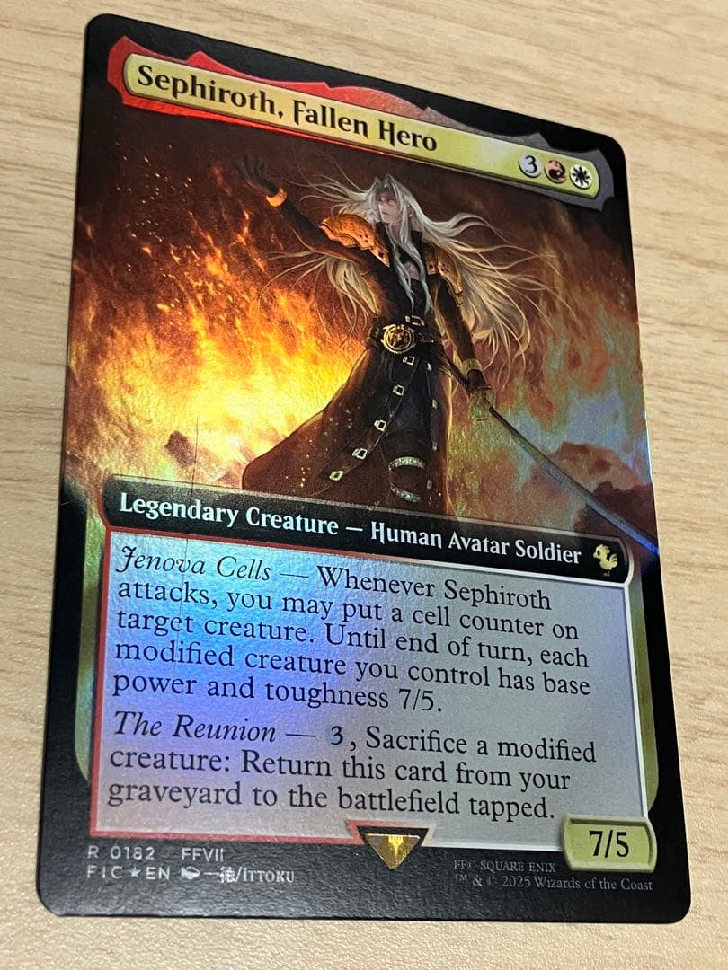 【傷有】墜ちた英雄、セフィロス　英語版　拡張　フォイル