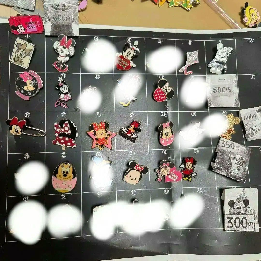 ディズニーピン　ミニー　海外　キャスト　セット