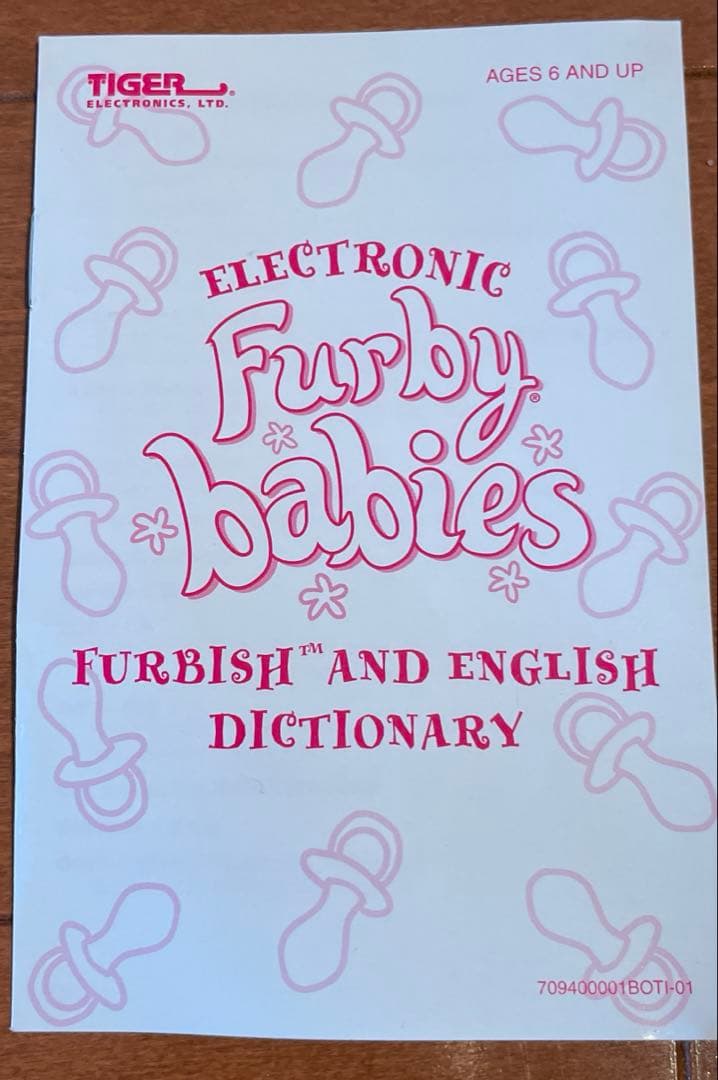 超希少　英語版　ファービーベイビー　水色　動作確認済