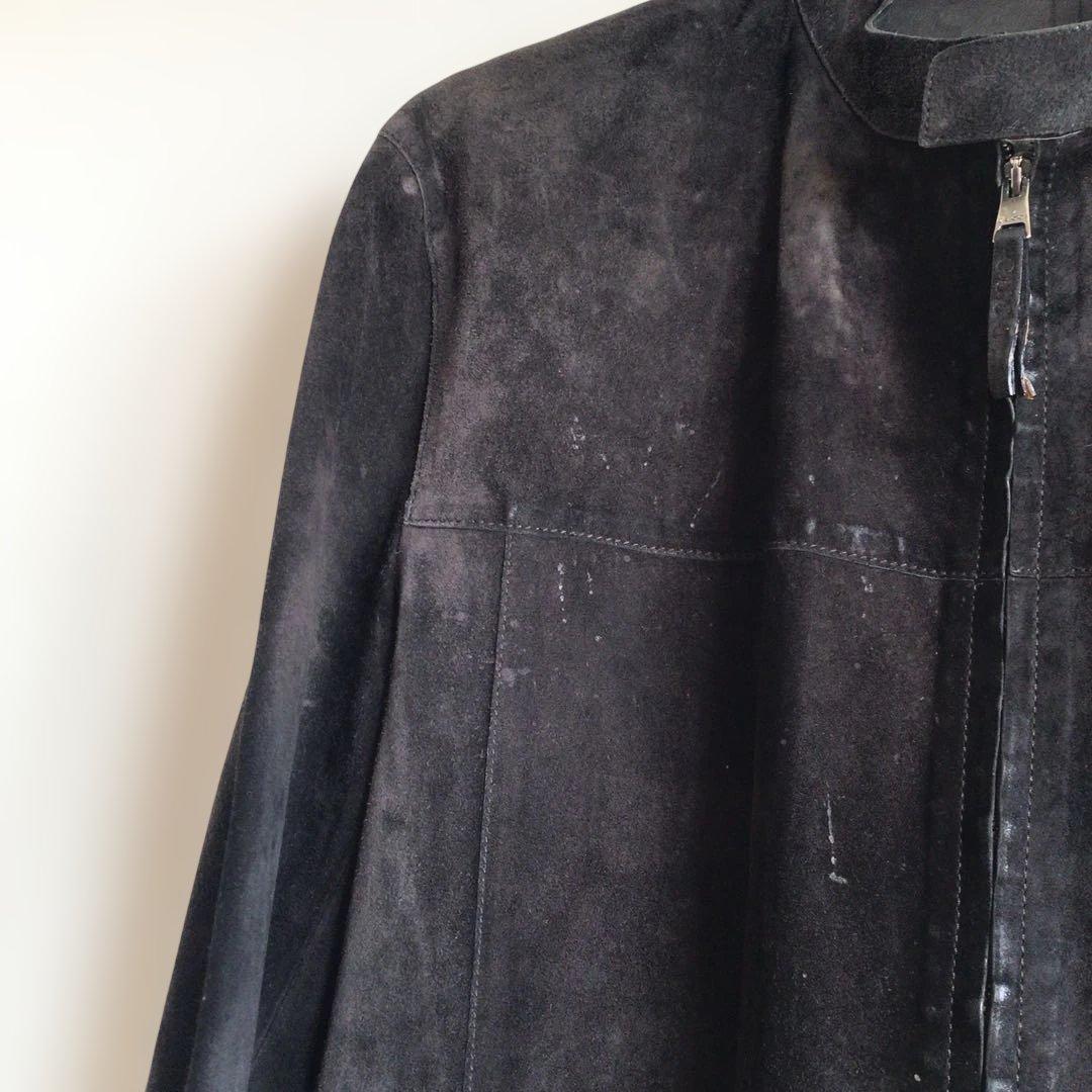 グッチGUCCI スウェード　シングルライダース　サイズ48