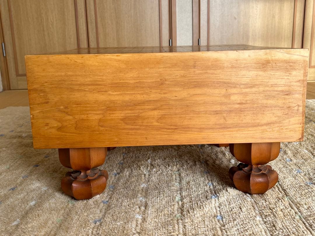 宮崎県産 高級囲碁盤 上質素材 へそ 脚付き