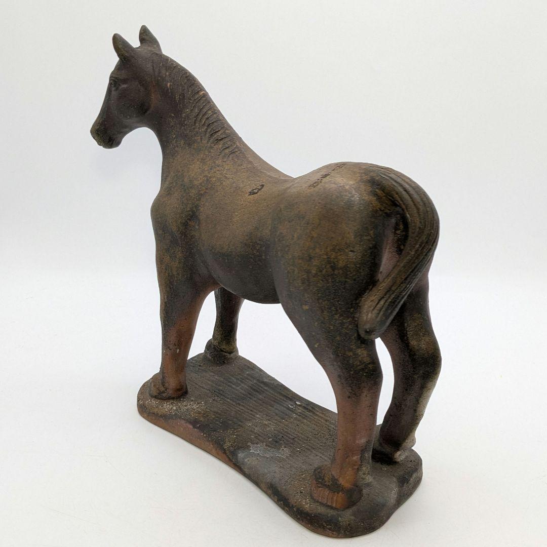 藤巻志邦 備前焼 午置物 馬 ウマ 細工物 縁起物 動物 陶彫 オブジェクト