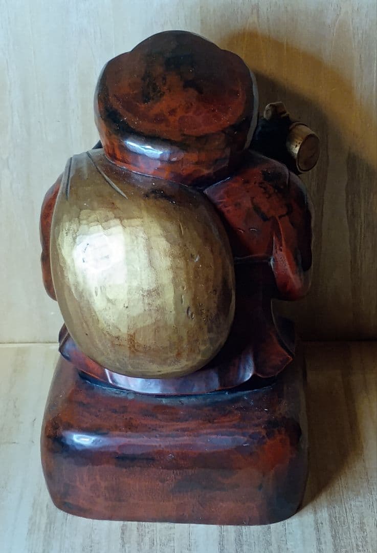 大黒天 高さ35cm 木製 時代物 彫刻