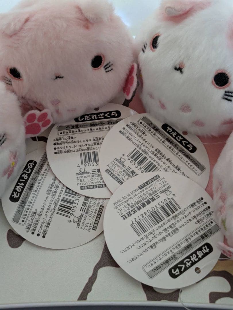 桜ねこだんご③ そめいよしの しだれざくら やえざくら かすみざくら