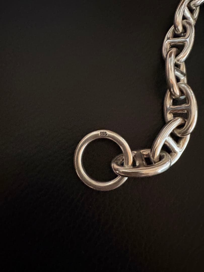 GM シルバー925 アンカーチェーンブレスレット シェーヌダンクル系