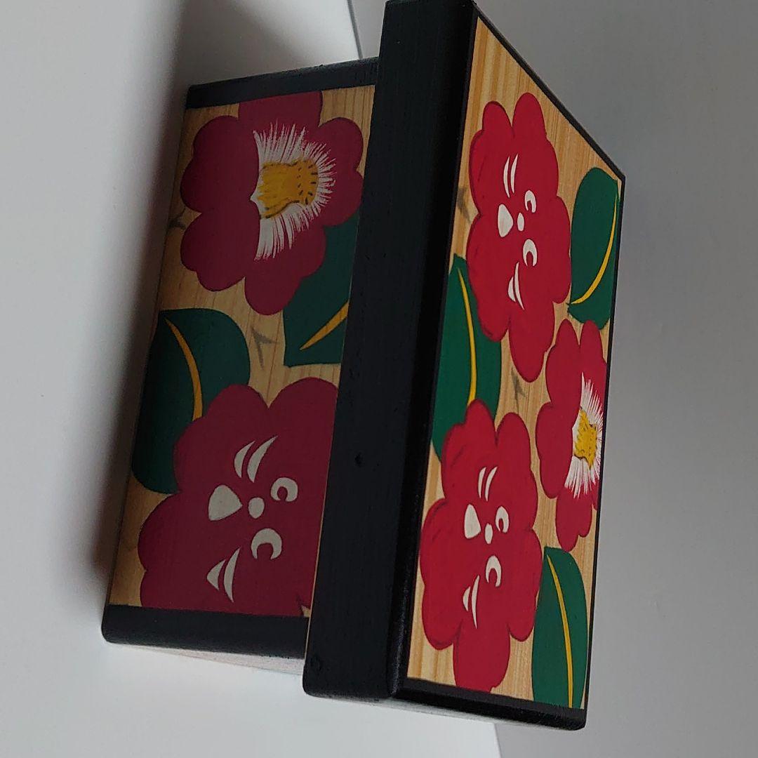 にゃーと日本のものづくり　花手箱　赤　大