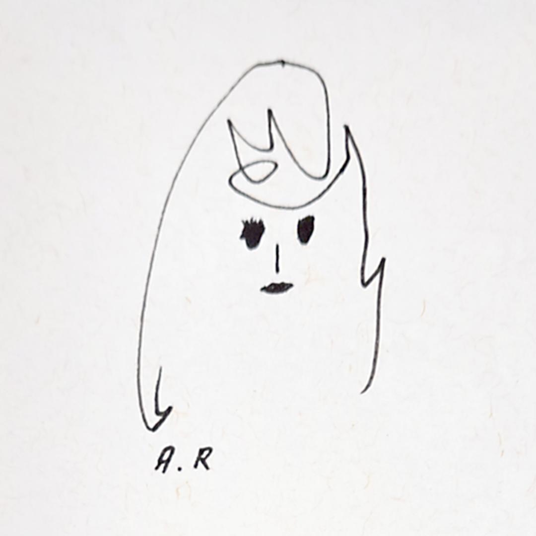 【真作保証】荒井良二手描きイラスト2枚セット/Arai Ryoji/絵本作家