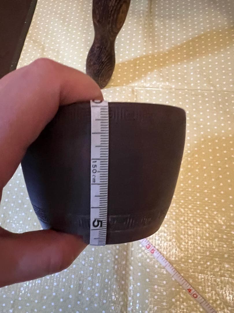 盆栽鉢　美芸　雷紋柄