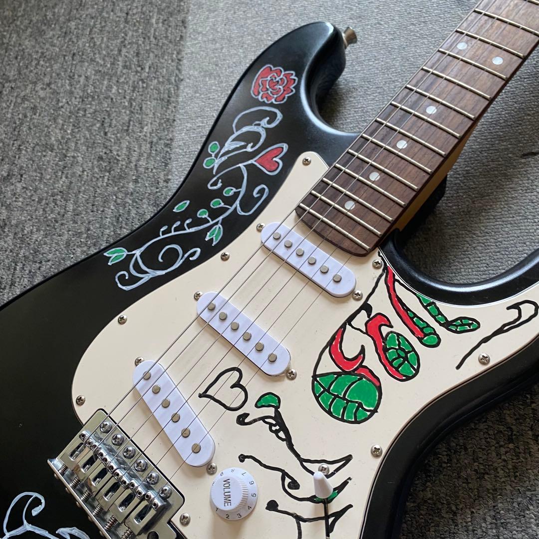 ビンテージストラトキャスター ジミヘンドリックス サイケ柄
