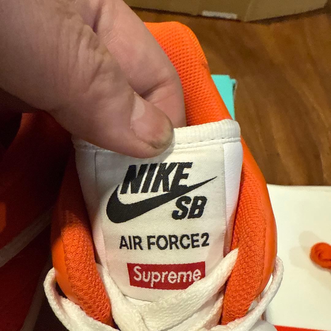 NIKE × Supreme SB AIR FORCE 2 　US13　室内履き