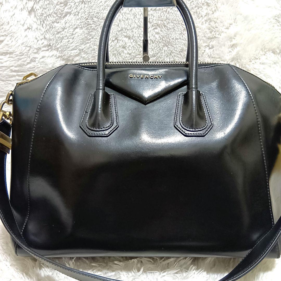 ジバンシィ　ハンドバッグ　ショルダーバック　黒　アンティゴナ　レザー　正規品