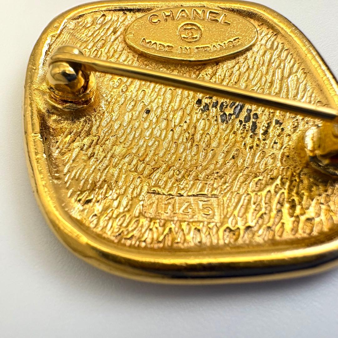 CHANEL シャネル ブローチ カンボン マトラッセ ひし形 ヴィンテージ