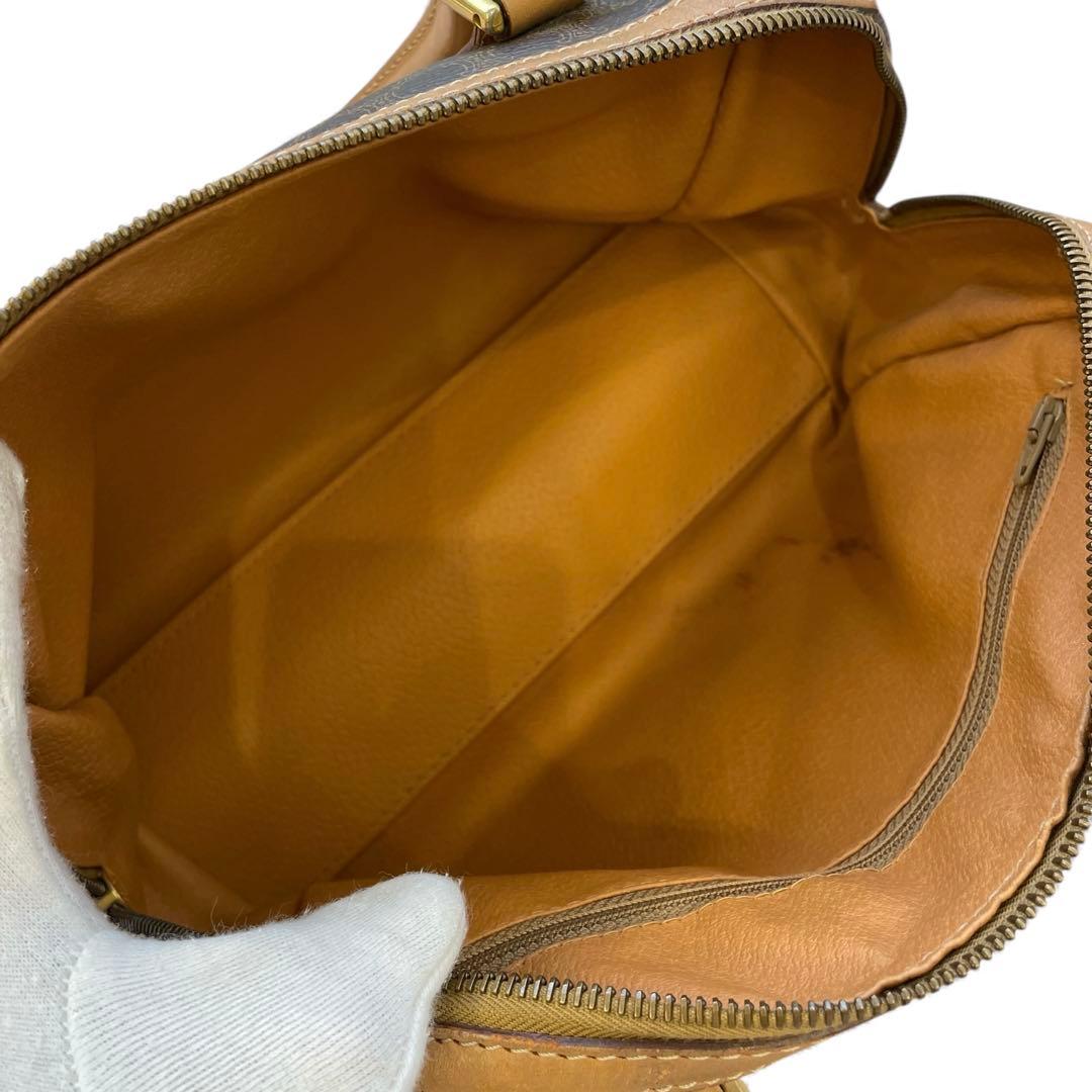 【最終価格‼️】セリーヌ ミニボストン ハンドバッグ 2way マカダム ブラウン