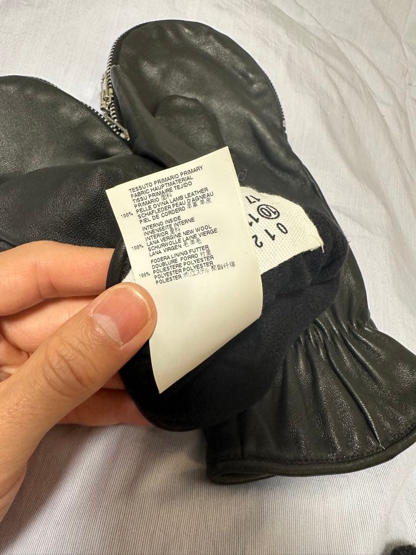 maison martin margielaレザーグローブ ミトン 手袋