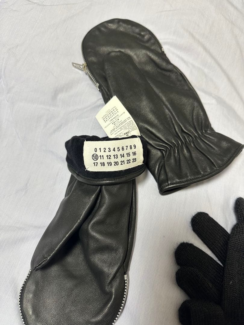 maison martin margielaレザーグローブ ミトン 手袋