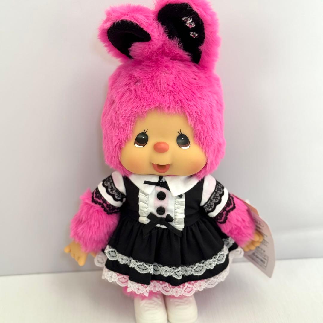 【希少】香港限定　モンチッチ チムたん Mサイズ ホットピンクドレス 新品