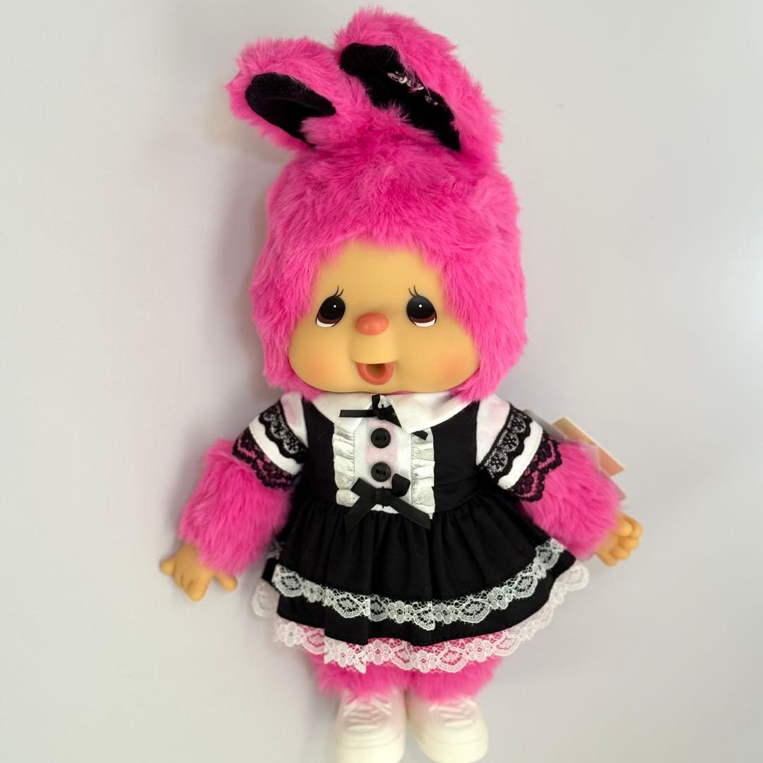 【希少】香港限定　モンチッチ チムたん Mサイズ ホットピンクドレス 新品