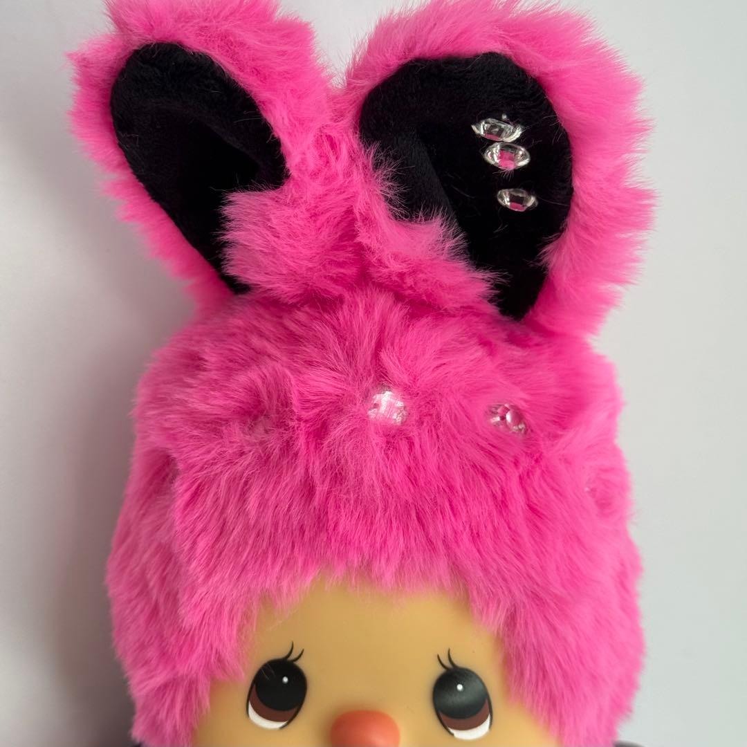 【希少】香港限定　モンチッチ チムたん Mサイズ ホットピンクドレス 新品