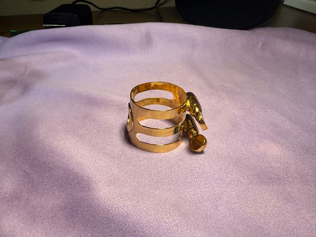 ウッドストーン　旧モデル　リガチャー　アルトサックス用セルマー用 金メッキ