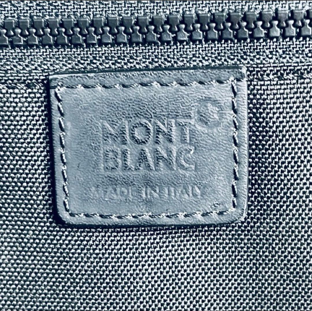 [早い者勝ち、激レア] 明日戻しますMONTBLANCイタリア製オールレザー 黒