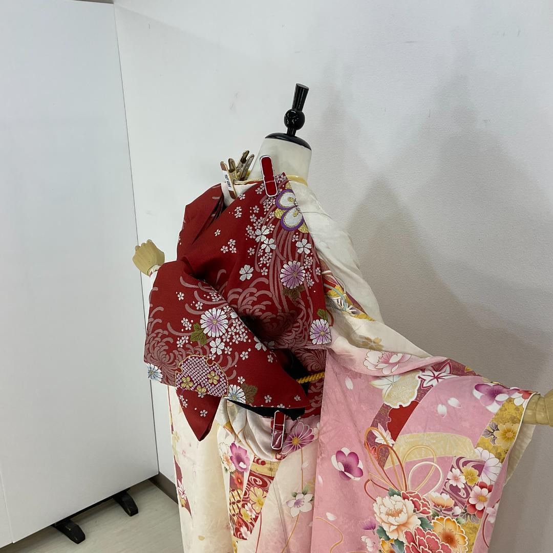 cocco☆プロフ必読　お振袖フルセット　7点セット　正絹　美品