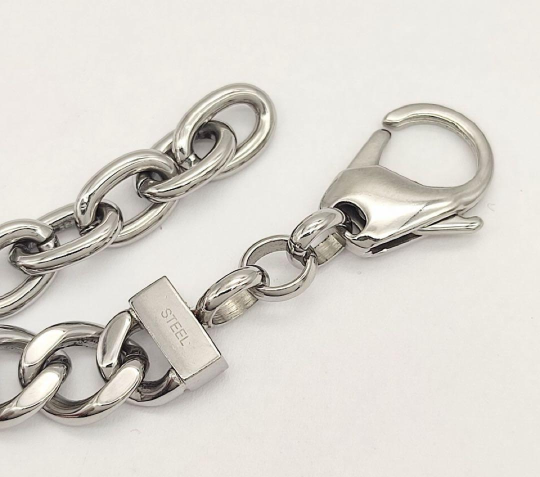 DIESEL ディーゼル ブレスレット シルバー　DIESELロゴ付き