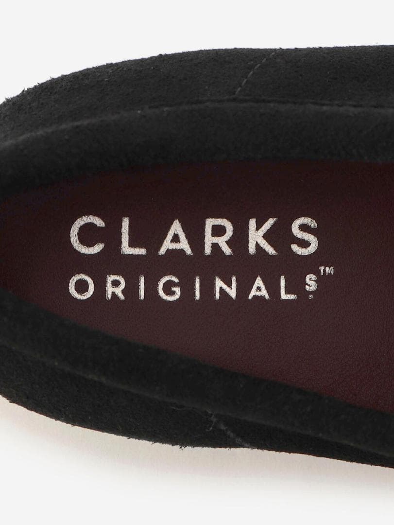 靴 Clarks WALLABEE BLACK SUEDE MEN