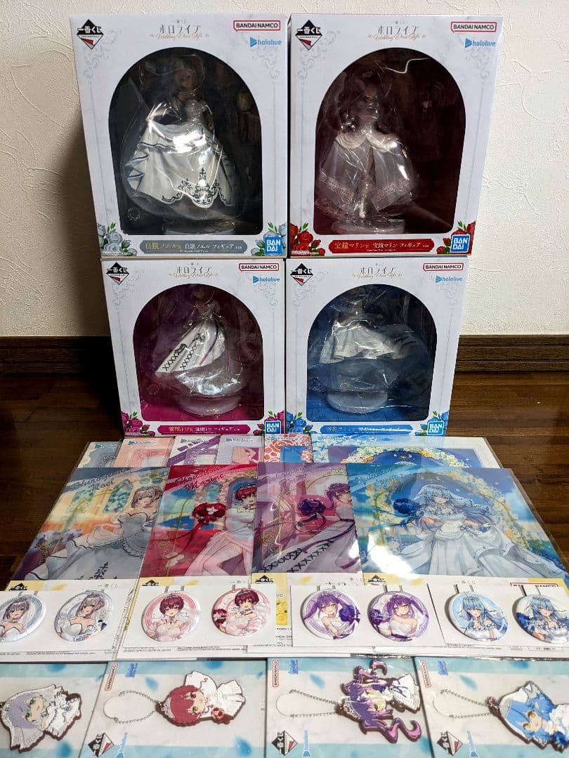 一番くじ ホロライブ 白銀ノエル 宝鐘マリン 常闇トワ 雪花ラミィ ちょこのっこ