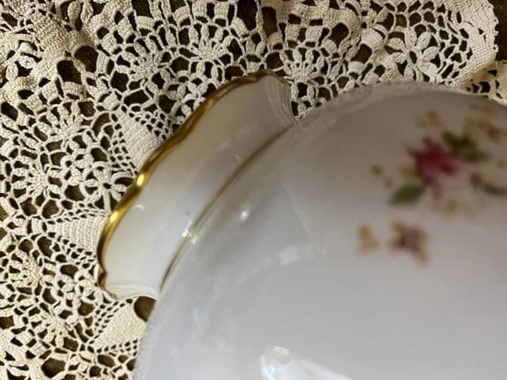 コールポート★バラ柄の大きなシュガーボウル★COAL POAT 薔薇 ローズ