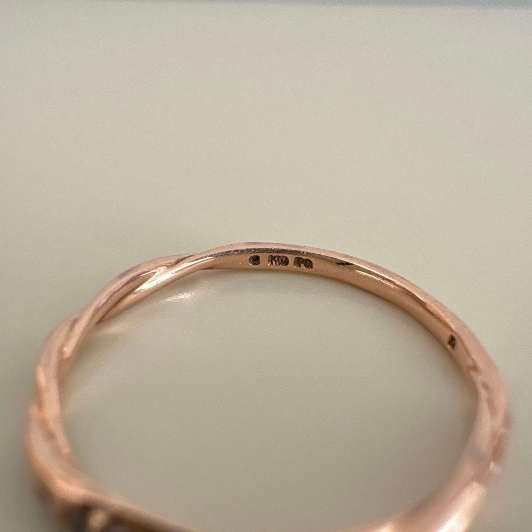 K10✨ピンゴールド　エステール リング D刻印あり
