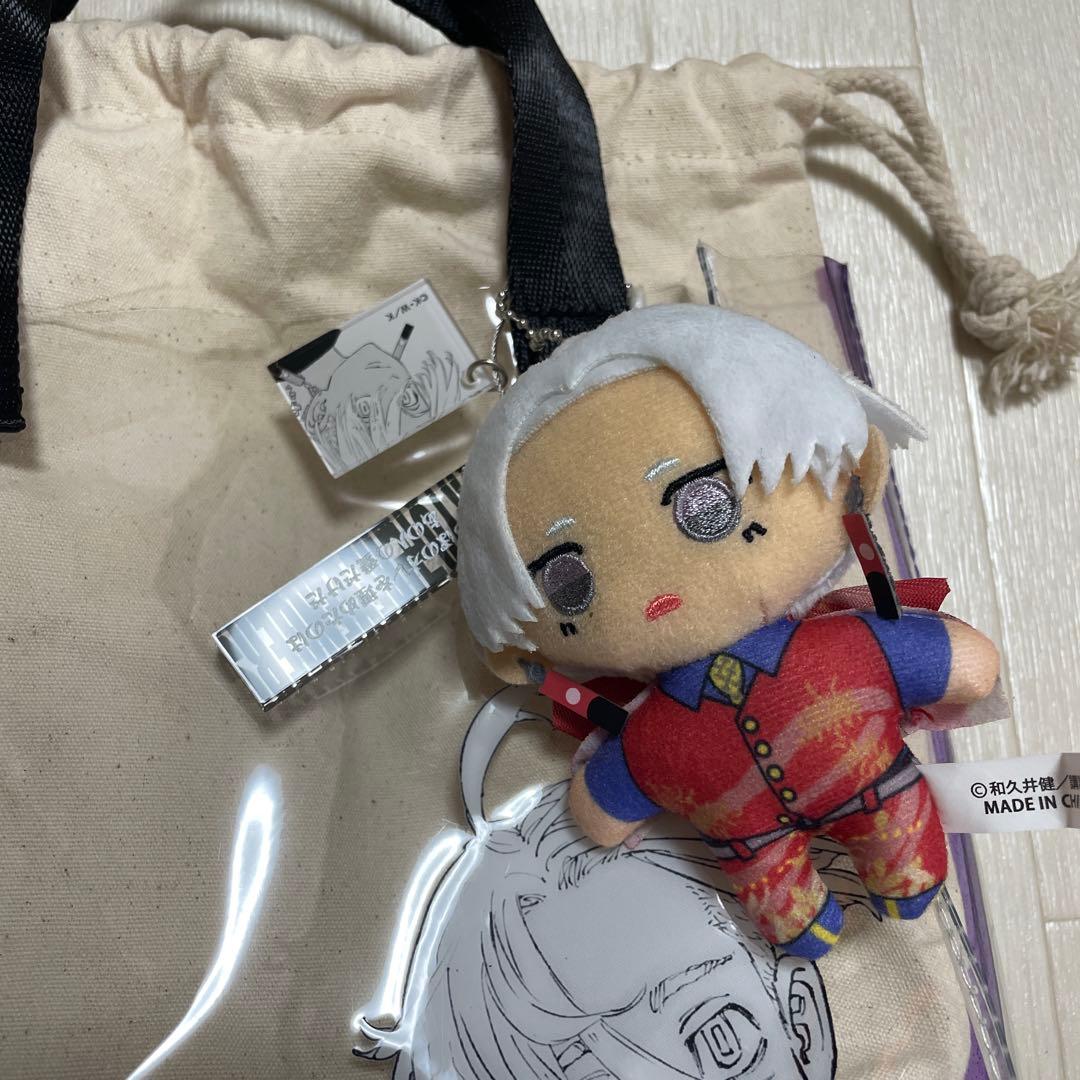 東京リベンジャーズ 原画展 黒川イザナ 缶バッジ クリアバッグ