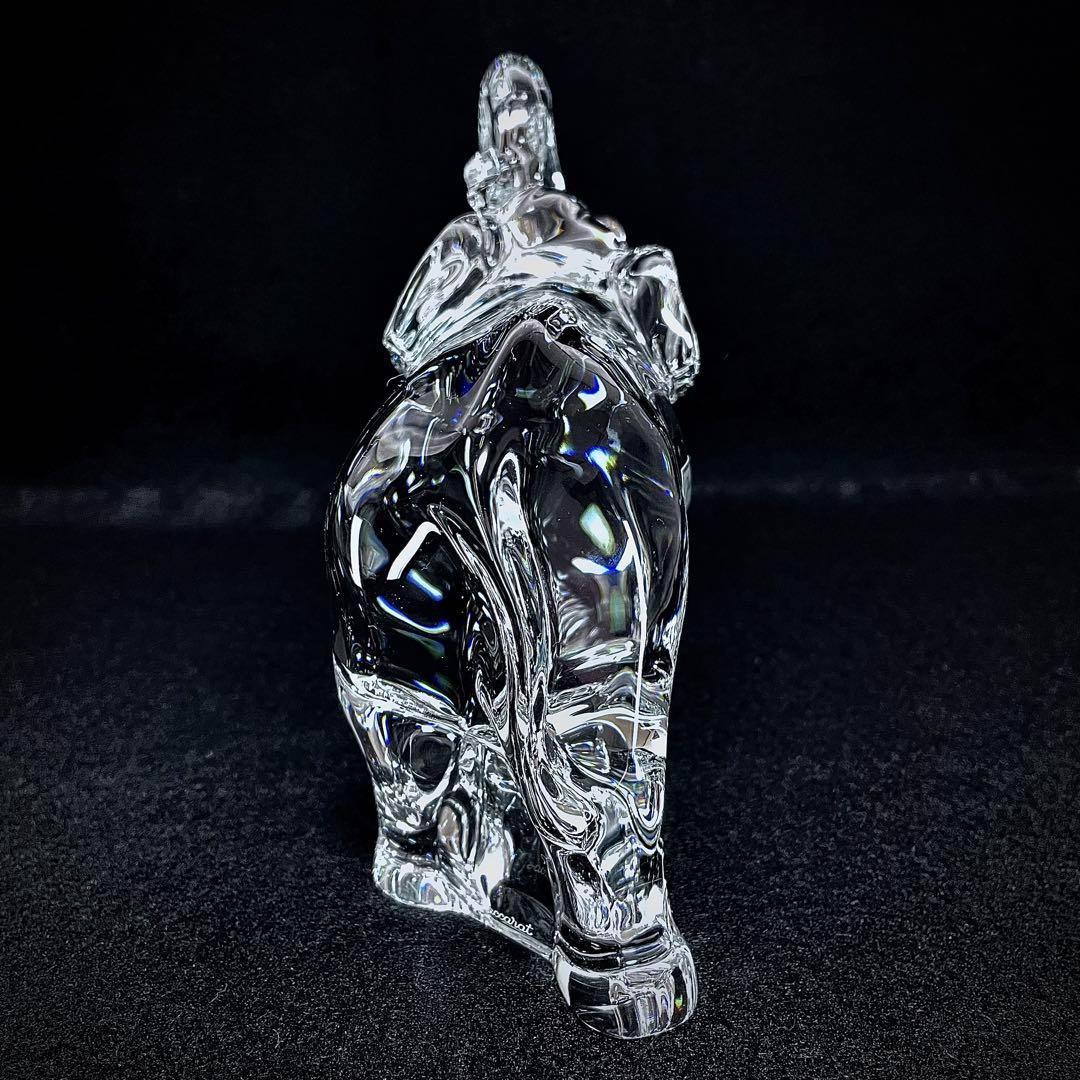 【欠けあり】Baccarat バカラ オブジェ 置き物 象 ゾウ エレファント