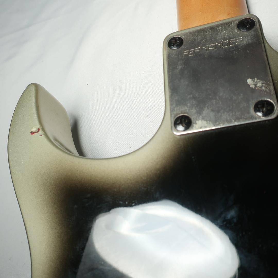 FERNANDES エレキギター SSH メタリックカーキバースト