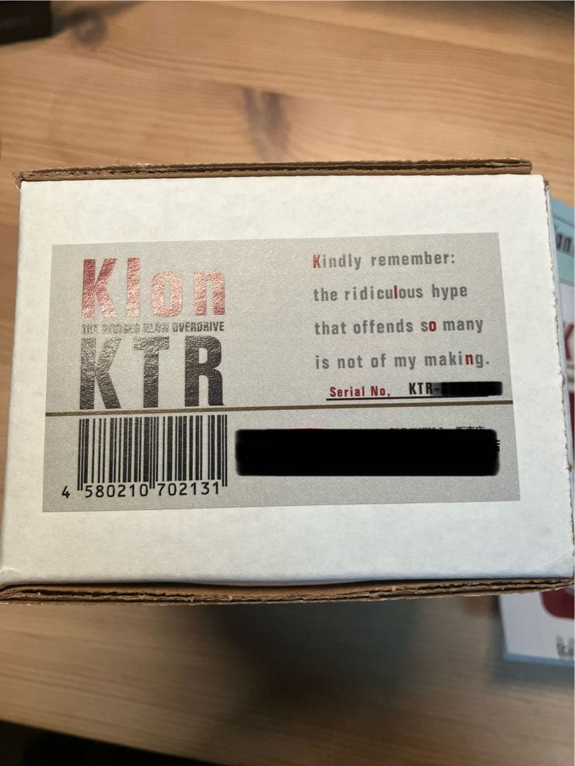 Klon KTR オーバードライブ　エフェクター