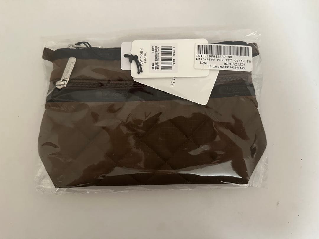 即日発送★神崎恵コラボ PERFECT COSME POUCH2トフィーブラウン