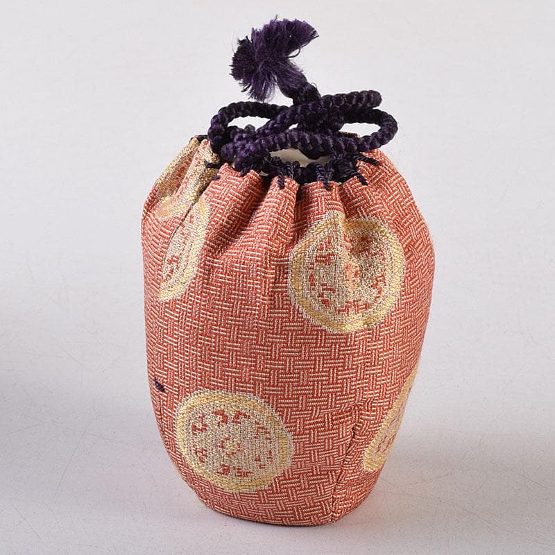 茶道具　備前焼　小西陶古作　茶入　仕覆付　共箱　V　7998