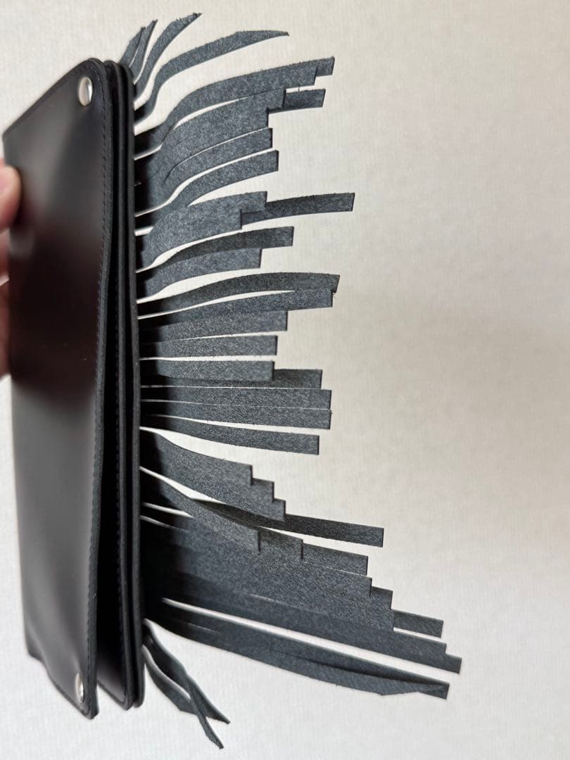 COMME des GARCONS レザーフリンジロングウォレット 長財布